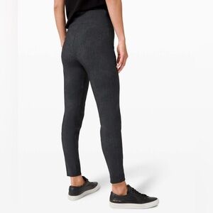 Lululemon Here to There High-Rise 7/8 Pant Crosshatch Texture Black Multi size 4